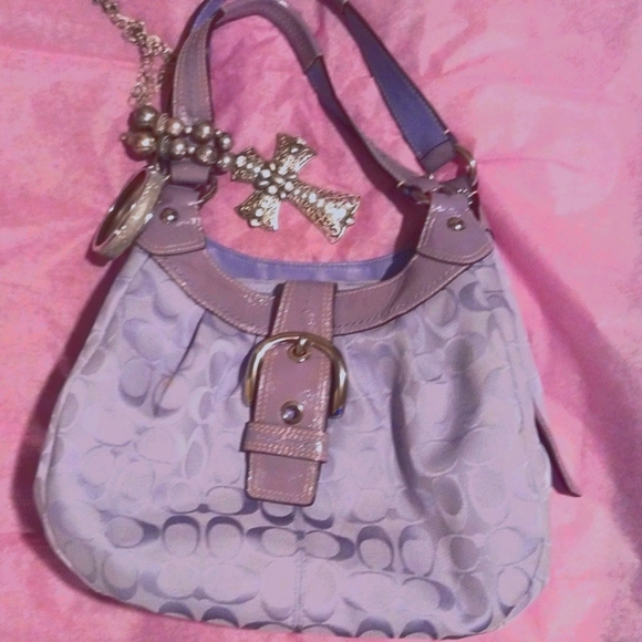 Coach Handbags - COACH,GREAT EASTER BAG! Beautiful Lavender accents